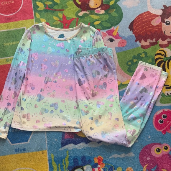 Extremely Me Other - Pastel Heart Kids Pajama Set